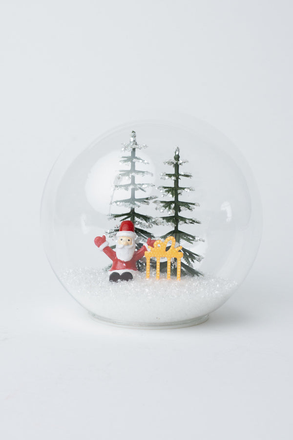 Carraig Donn Glass LED Santa Christmas Ball