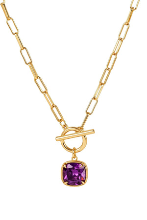 Carraig Donn Gold Adalynn Amethyst Link Necklace