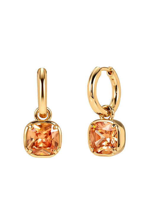 Gold Adalynn Champagne Hoop Earrings