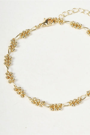Carraig Donn Gold Ball & Delicate Link Detail Bracelet