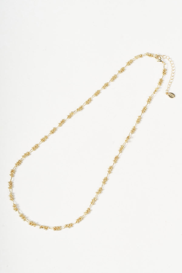 Carraig Donn Gold Ball & Delicate Link Detail Necklace