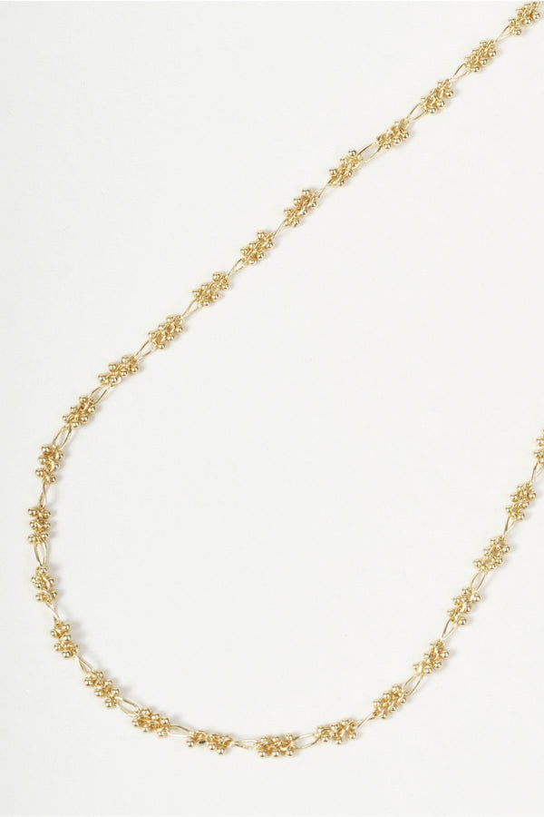 Carraig Donn Gold Ball & Delicate Link Detail Necklace