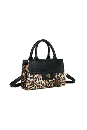 Carraig Donn Gold Buckle Animal Print Bag