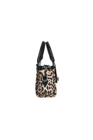 Carraig Donn Gold Buckle Animal Print Bag