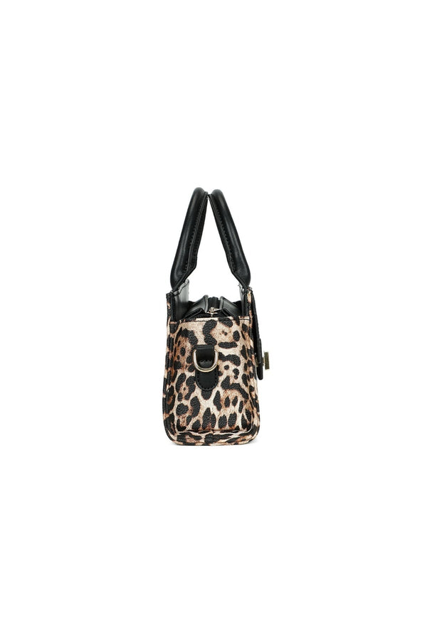Carraig Donn Gold Buckle Animal Print Bag