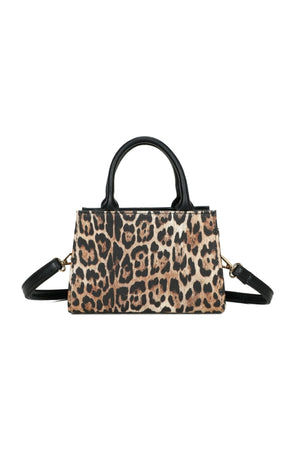 Carraig Donn Gold Buckle Animal Print Bag