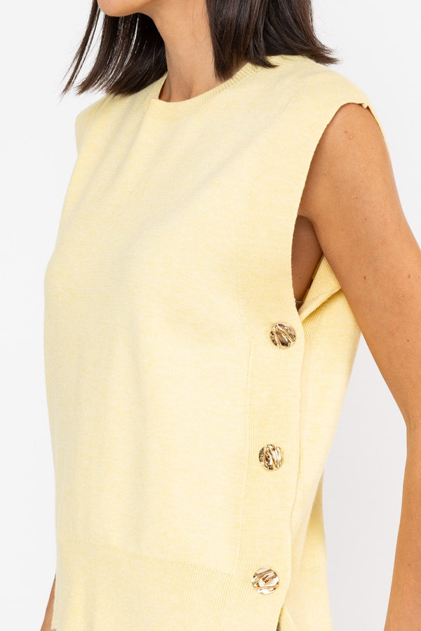 Carraig Donn Gold Button Popover Lemon