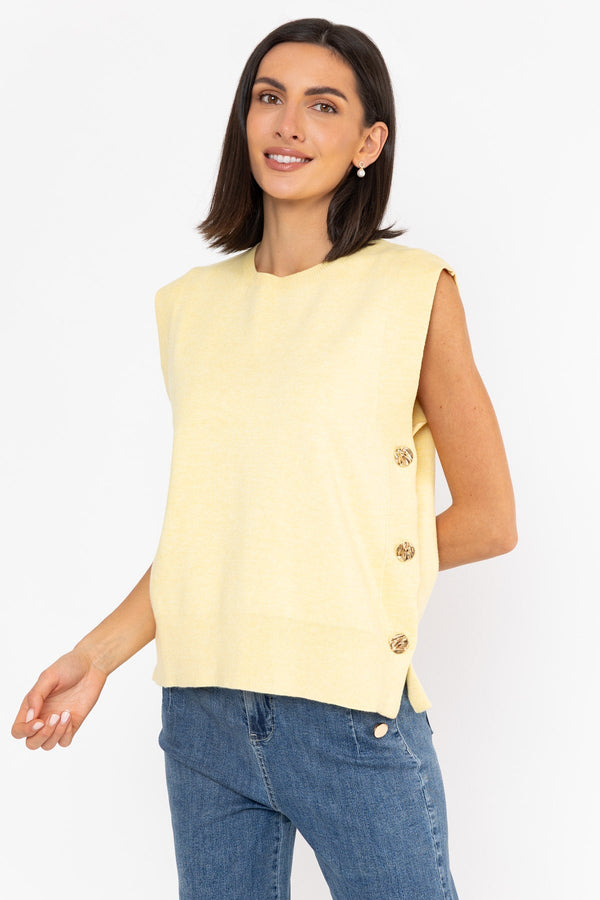 Carraig Donn Gold Button Popover Lemon