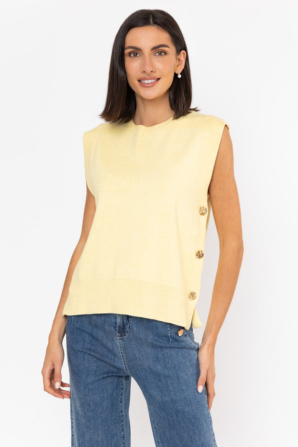 Carraig Donn Gold Button Popover Lemon