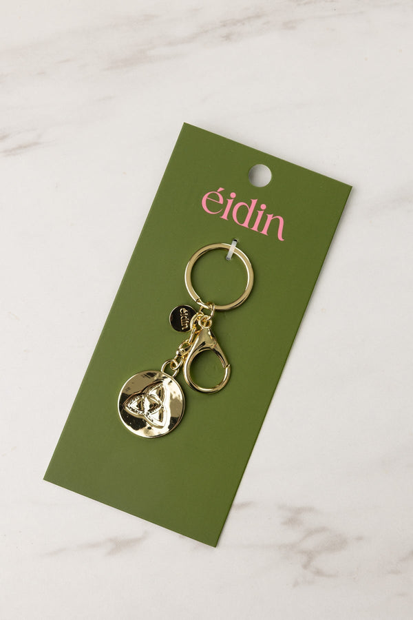Carraig Donn Gold Celtic Handbag Charm Keyring