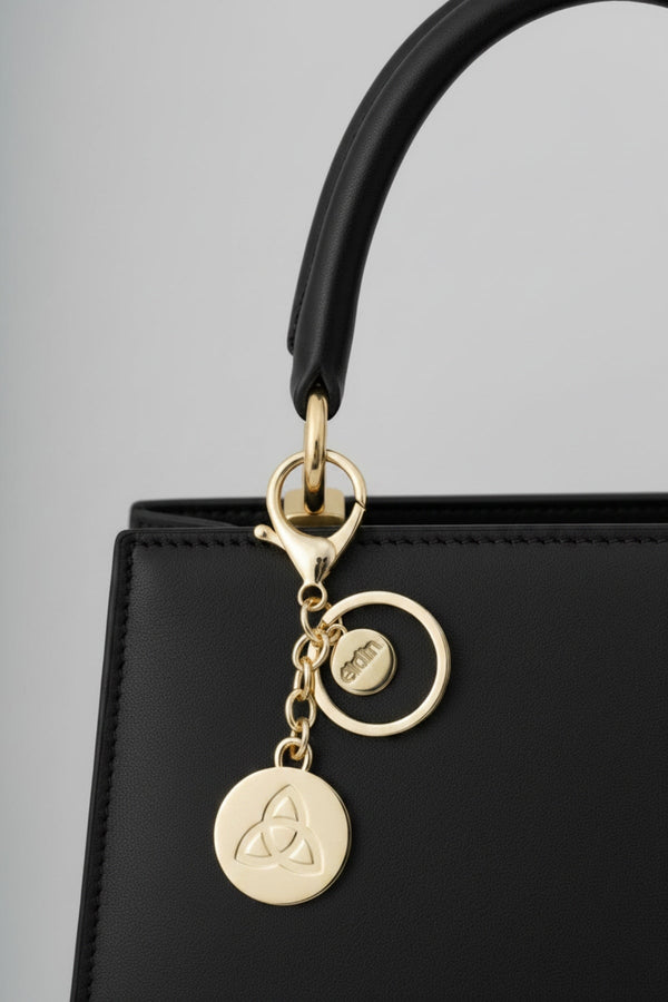 Carraig Donn Gold Celtic Handbag Charm Keyring