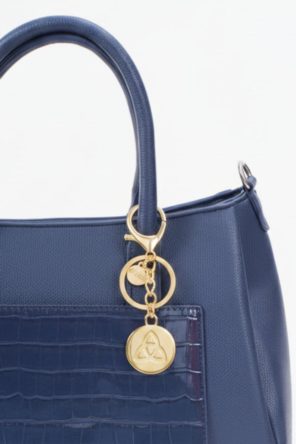 Carraig Donn Gold Celtic Handbag Charm Keyring