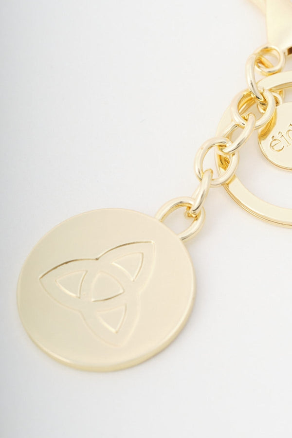 Carraig Donn Gold Celtic Handbag Charm Keyring