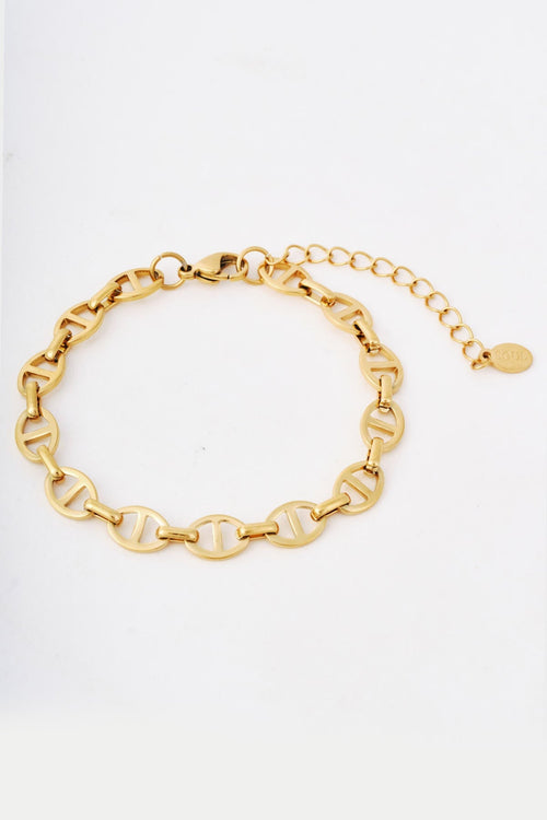 Gold Chunky Mariner Link Bracelet