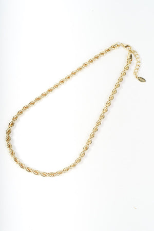 Carraig Donn Gold Chunky Twisted Rope Chain Necklace