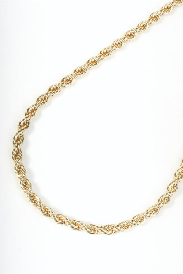 Carraig Donn Gold Chunky Twisted Rope Chain Necklace