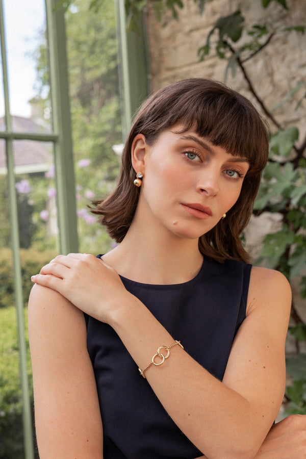 Carraig Donn Gold Circles Bracelet