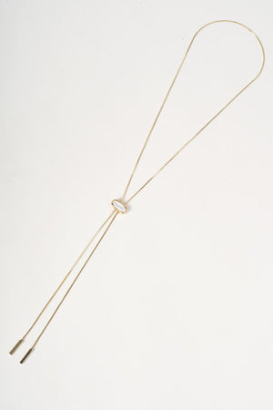 Carraig Donn Gold & Faux Pearl Lariat Necklace
