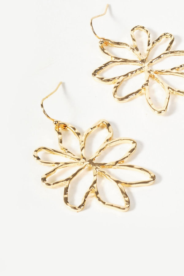 Carraig Donn Gold Flower Earrings