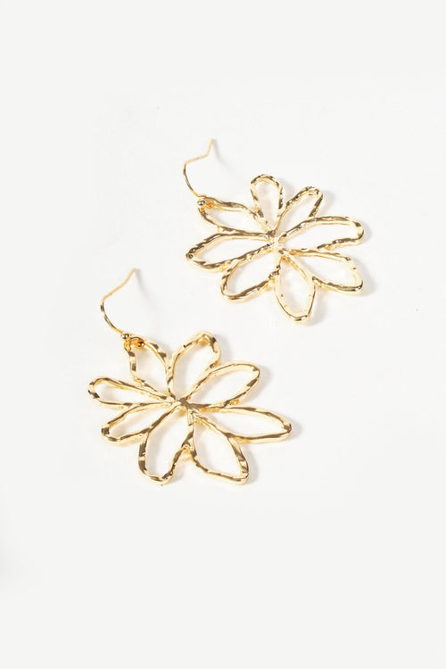 Carraig Donn Gold Flower Earrings