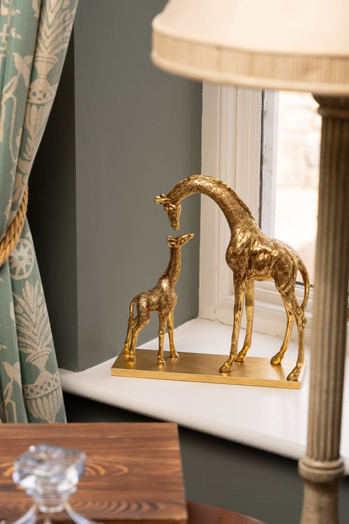 Gold Giraffes Decorative Ornament