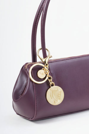 Carraig Donn Gold Harp Handbag Charm Keyring