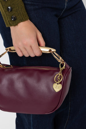 Carraig Donn Gold Heart "Gra" Handbag Charm Keyring