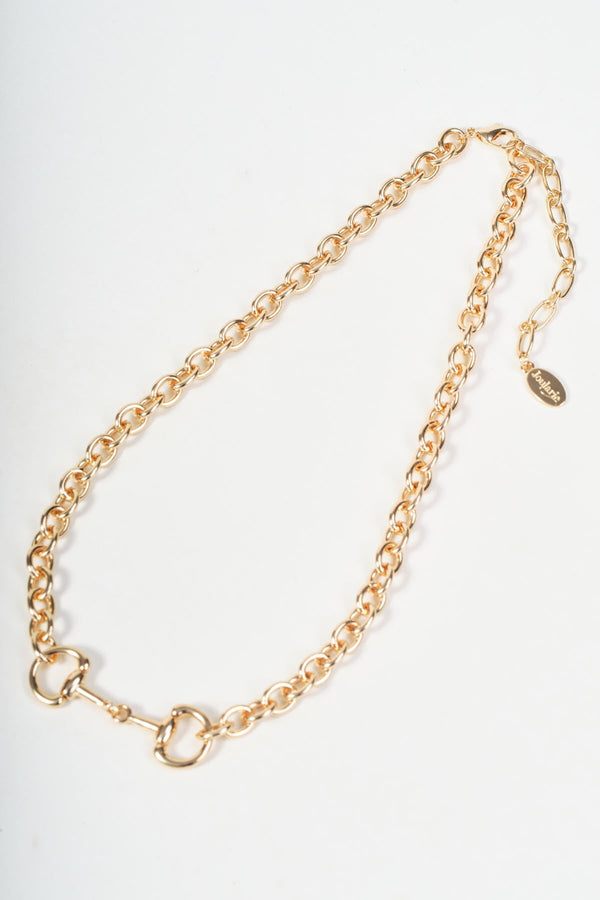 Carraig Donn Gold Horsebit Link Chain Necklace