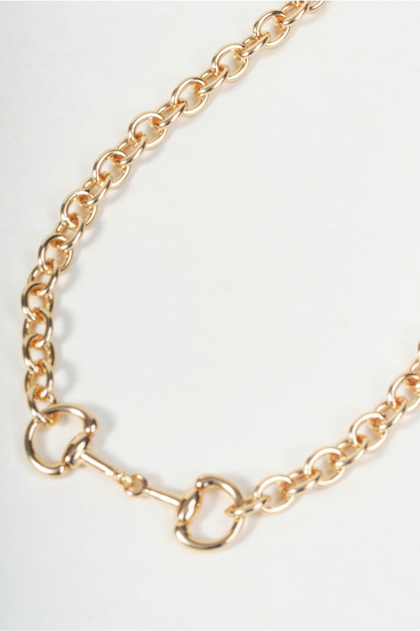 Carraig Donn Gold Horsebit Link Chain Necklace