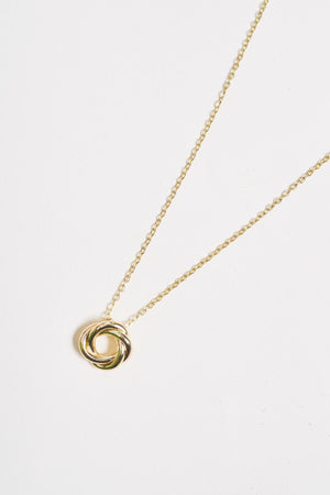 Carraig Donn Gold Interlocking Knot Charity Necklace