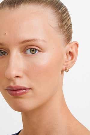 Carraig Donn Gold Lonnie Double Hoop Earrings