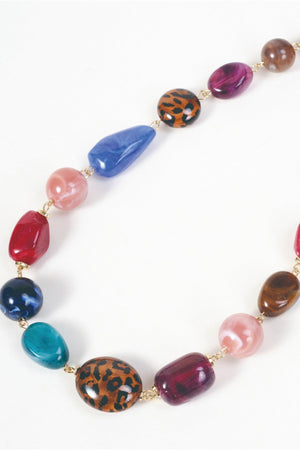 Carraig Donn Gold Multicolour Beaded Necklace