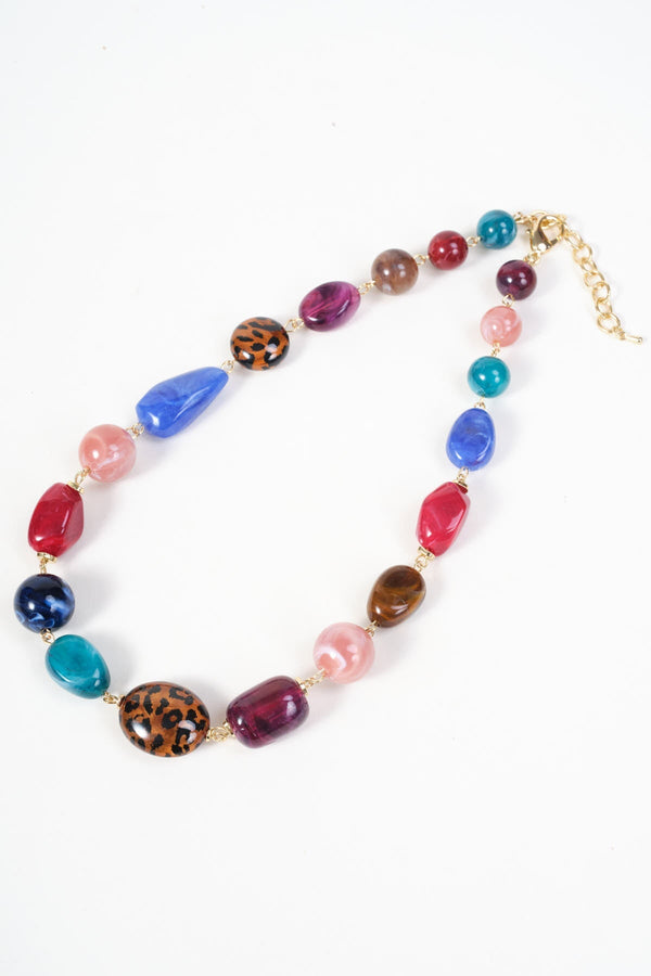Carraig Donn Gold Multicolour Beaded Necklace