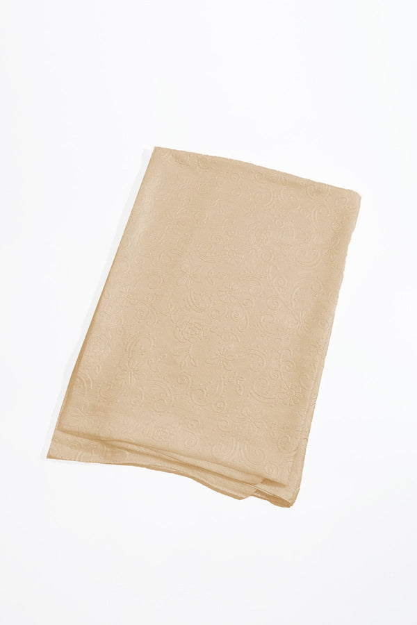 Carraig Donn Gold Silk Touch Floral Embossed Scarf