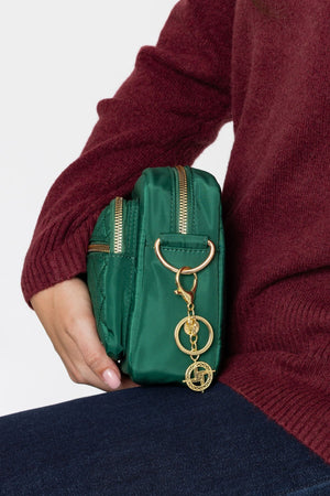 Carraig Donn Gold St. Brigid Cross Handbag Charm Keyring
