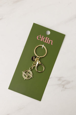 Carraig Donn Gold St. Brigid Cross Handbag Charm Keyring