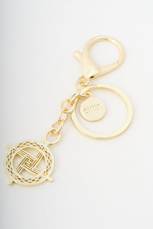 Carraig Donn Gold St. Brigid Cross Handbag Charm Keyring