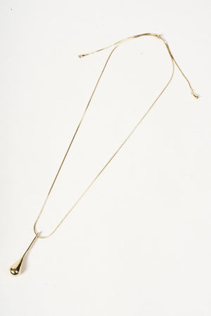 Carraig Donn Gold Teardrop Adjustable Length Pendant Necklace