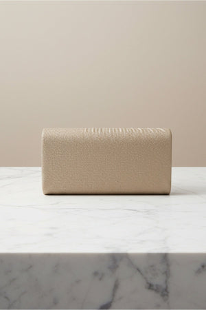 Carraig Donn Gold Textured Glitter Envelope Clutch Bag