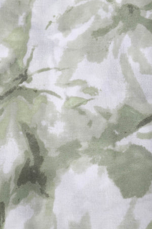 Carraig Donn Green Butterfly Print Viscose Scarf