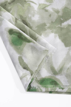Carraig Donn Green Butterfly Print Viscose Scarf