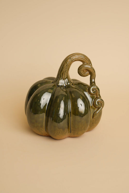Green Halloween Pumpkin Decorative Ornament