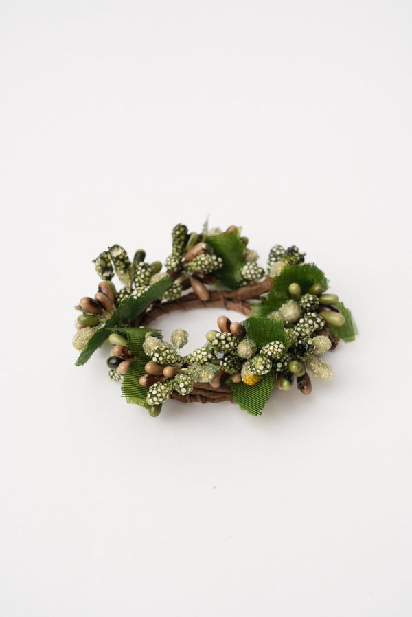 Carraig Donn Green Mini Berry Dinner Candle Ring