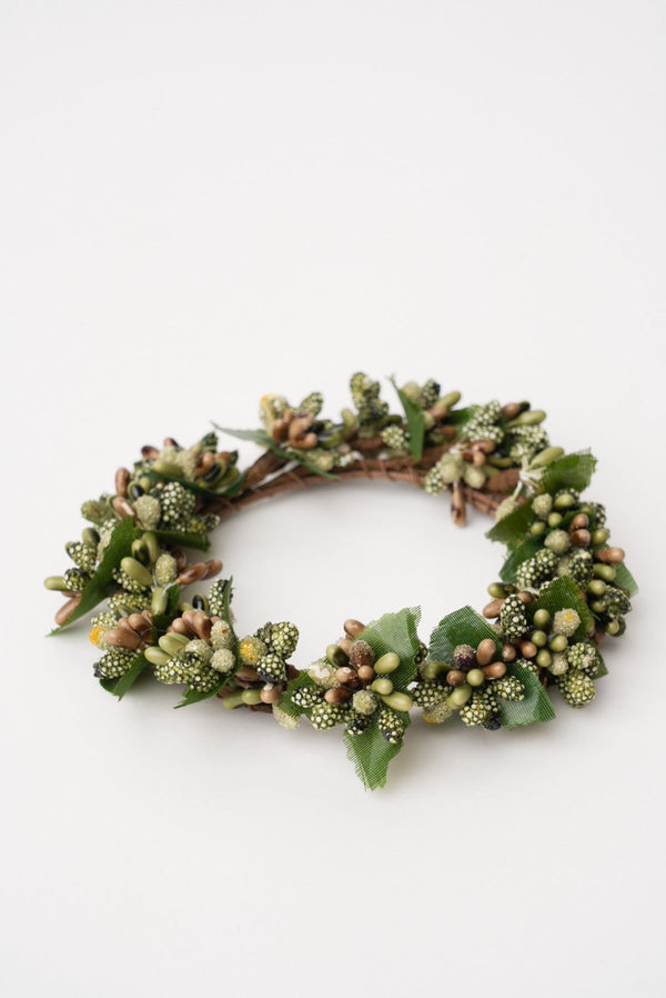 Carraig Donn Green Mini Berry Pillar Candle Ring