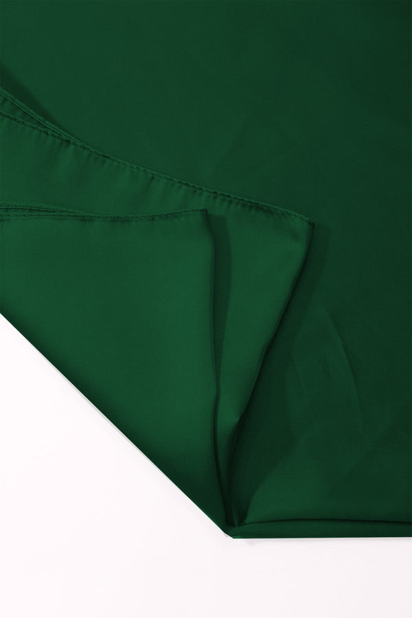 Carraig Donn Green Satin Gold Ring Detail Neckerchief Scarf