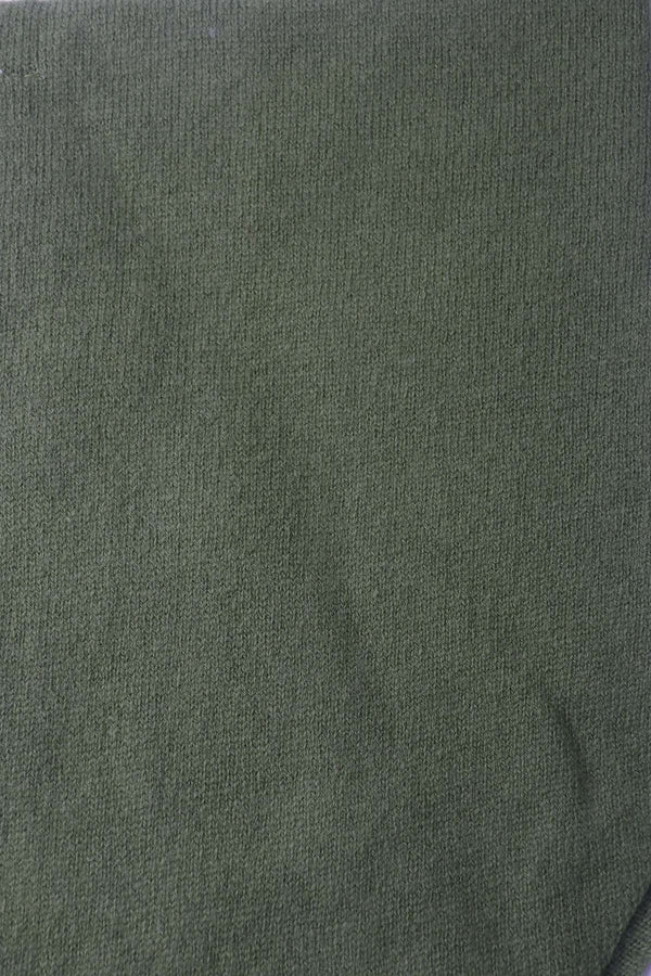 Carraig Donn Green Viscose Wool Blend Neckerchief Triangle Scarf