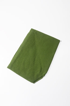 Carraig Donn Green Viscose Wool Blend Neckerchief Triangle Scarf