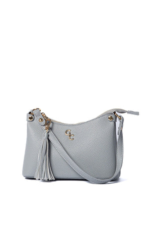 Carraig Donn Grey Faux Leather Mini Shoulder Bag
