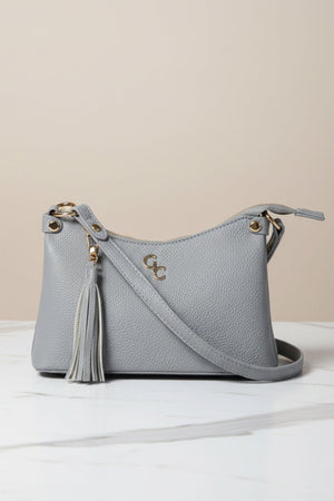 Carraig Donn Grey Faux Leather Mini Shoulder Bag