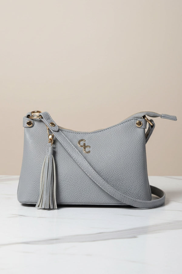 Carraig Donn Grey Faux Leather Mini Shoulder Bag